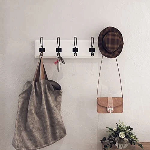 24 Wall Mounted Storage Rack: Sturdy Pine Wood Construction