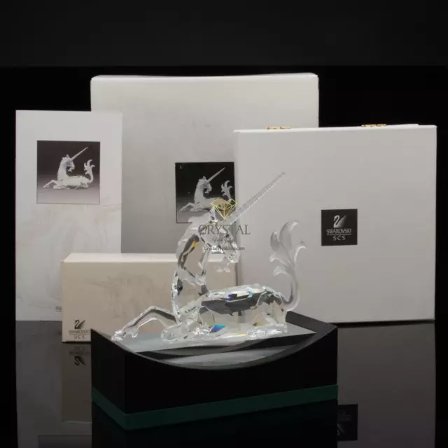 SWAROVSKI SCS Annual Edition 1996 Einhorn Unicorn 191727+Stand