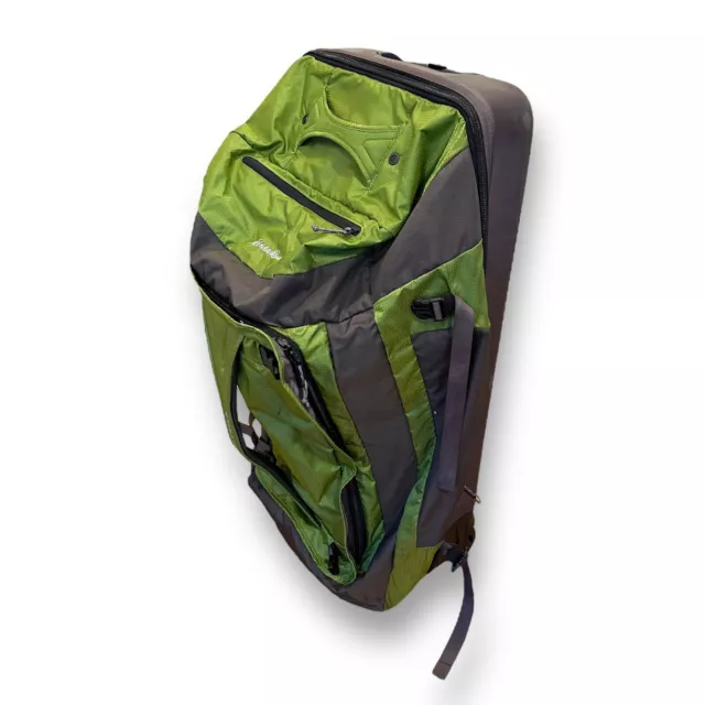 EDDIE BAUER EXPEDITION 34 Rolling Duffel Travel Bag Green 34”x17