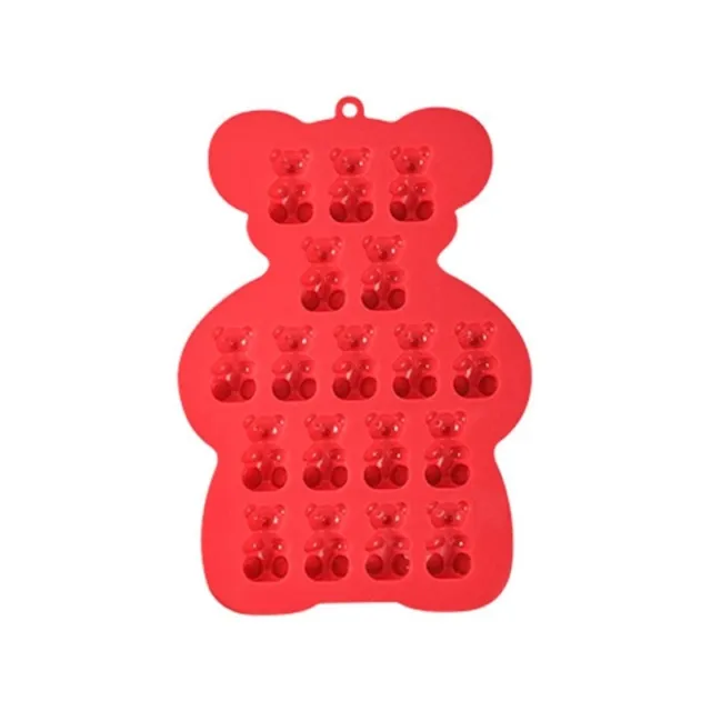 18 Cavities Fondant Moulds Silicone Chocolate Molds Candy Bear Shaped