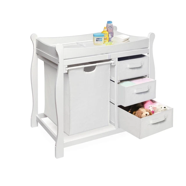 Changing Table Hamper Baskets Storage Organizer Decor Home Furniture Espresso 3