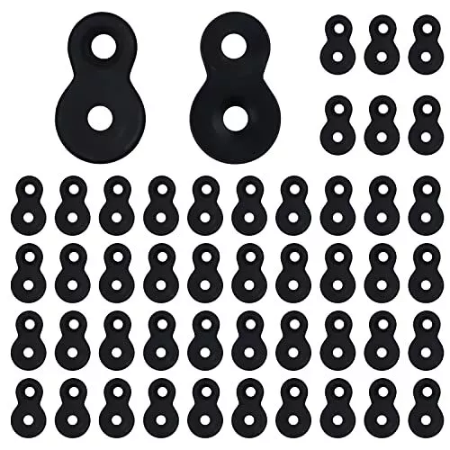 48 Pcs Figure 8 Fastener Steel Table Top Fastener Heavy Duty Hardware Desk To...
