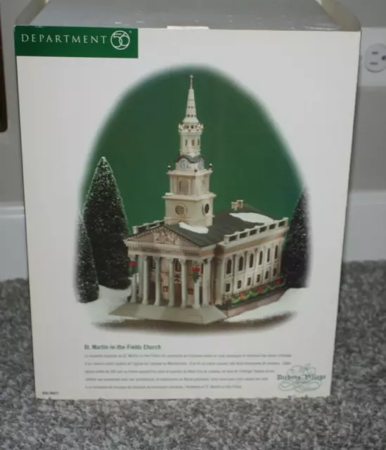 Department 56 Dickens' Village St. Martin-in-the-Fields Church, 58471 no cross