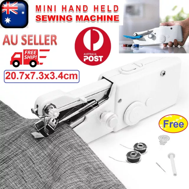 Mini Cordless Sewing Machine Portable Handheld Stitch Travel Clothes Repairing