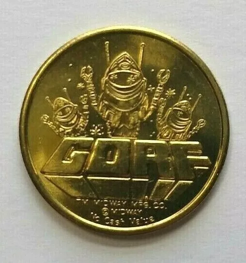 Gorf Arcade Game Promo 1982 Worlds Fair Expo Token Original Classic Retro