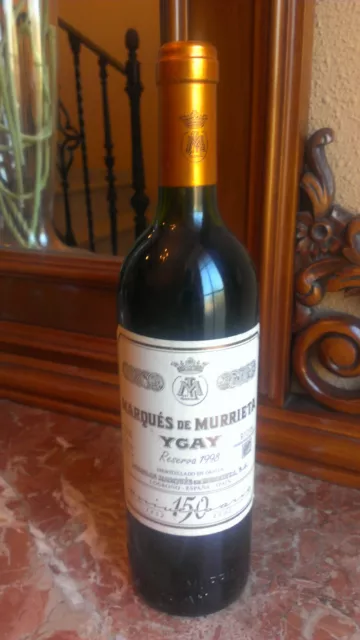 10%Off Rare Item Wine/Vino Marques de Murrieta Ygay Reserva 1998 150 Aniversary