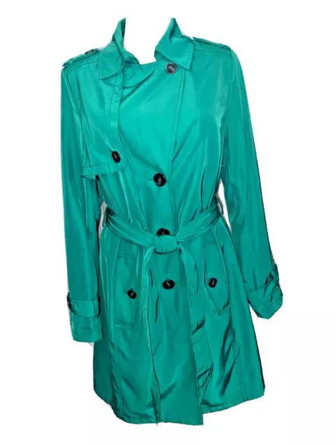 COMMA Trenchcoat mit Gürtel Grün Jacke Mantel Jacket Gr.44