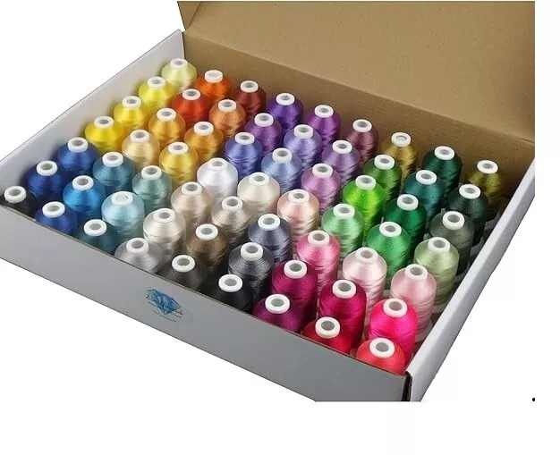 Simthread-63 Brother Colors Polyester Embroidery Machine Thread Kit 40 Weight-Au