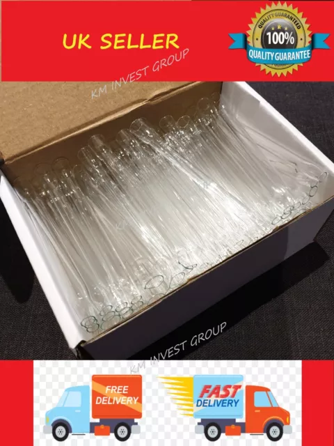 100 ( 1 BOX ) Glass Lily Pipe lufki lufka fifka cigarette holder