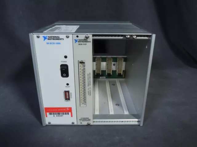 National Instruments NI SCXI-1000  4 Slot AC Chassis w/ 1121 Plugin