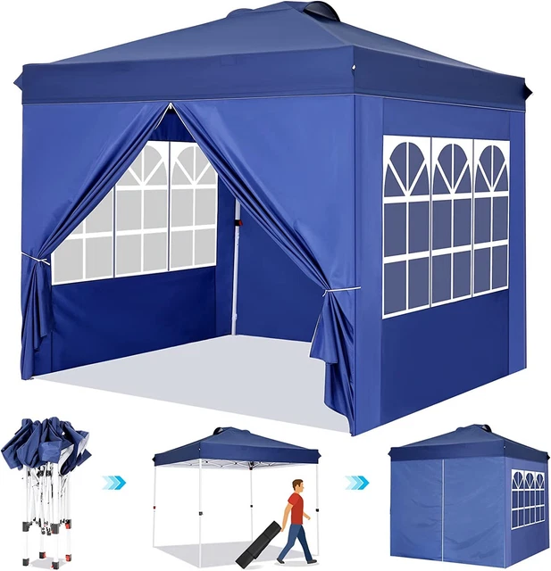Pavillon 1,8x1,8m/2,4x2,4m/3x4,5m Faltpavillon Gartenzelt Popup UV-Schutz 50+ DE