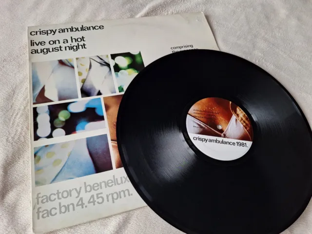 Crispy Ambulance LIVE ON A HOT AUGUST NIGHT 12" Original Press **VG++ vinyl**