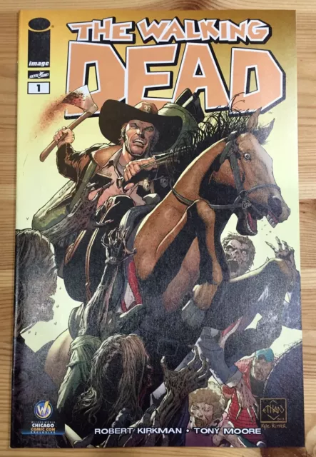 WALKING DEAD #1 Chicago 2013 Wizard World Comic Con Exclusive Variant Sciver