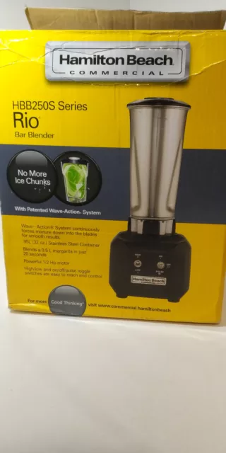 Hamilton Beach Commercial Rio Bar Blender Stainless Steel HBB250S