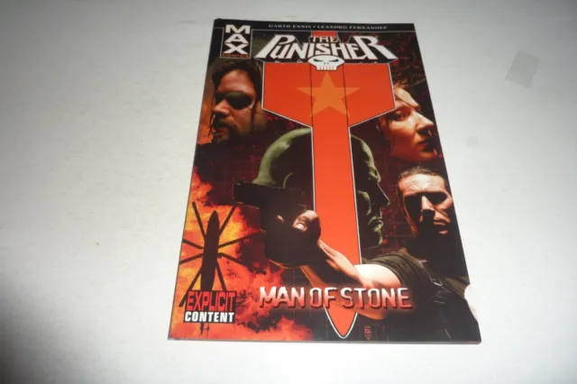 THE PUNISHER Marvel MAX Vol. 7 MAN OF STONE TPB 2008 4th NM- Garth Ennis