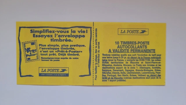 Carnet De 10 Timbres France BC74 - Lettres 20g - Thème Impressionnistes (2006) NEUF