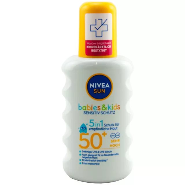 Nivea Sun Bébés & Enfants 1 X 200ml SPF 50+ Uva / Uvb Protection Très Haut