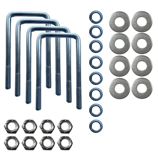 (4) STAINLESS Steel Boat Trailer U Bolt SS UBOLT 1/2" D x 3 1/16" W x 6