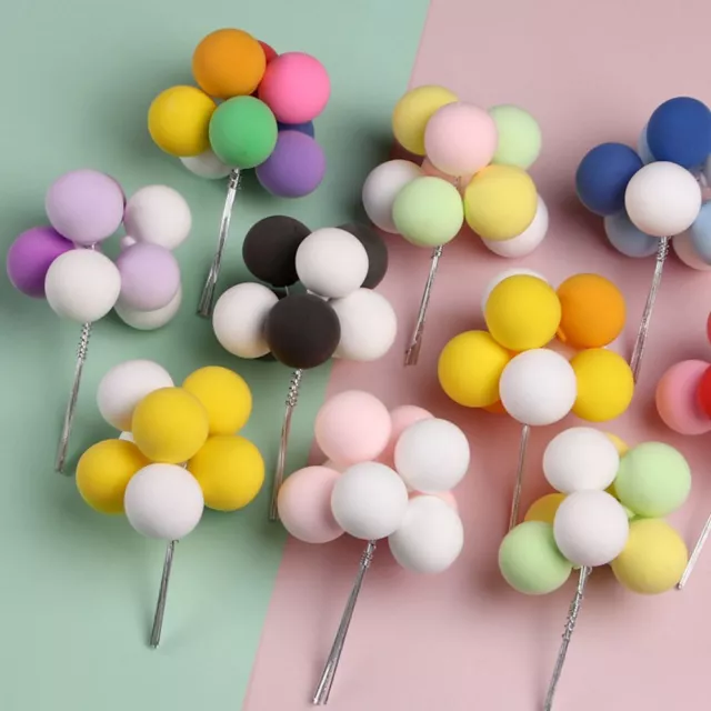 Adorno de postre Baby Shower Toppers de pastel con globos Decoración de Cupcake