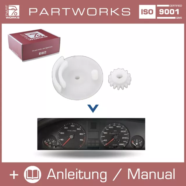 Compte-Tours Engrenages pour Audi 100 200 V8 Type 43 44 Instrument E15+12-K Set