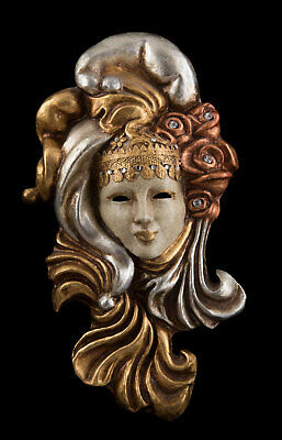 Mask from Venice Miniature the Countess for Decoration IN Paper Mache 2609