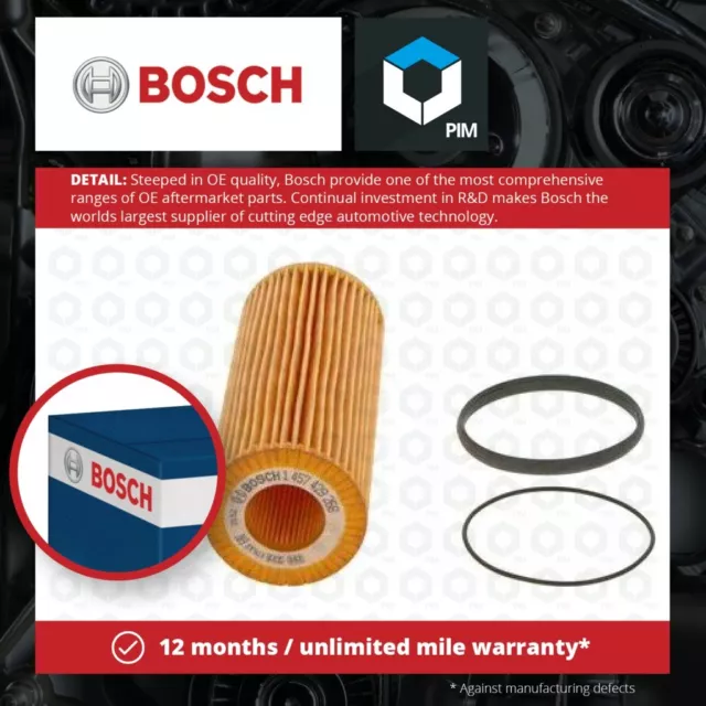 Oil Filter fits AUDI A6 C6, C7 2.4 2.8 3.0 3.2 04 to 18 Bosch 06E115562A Quality
