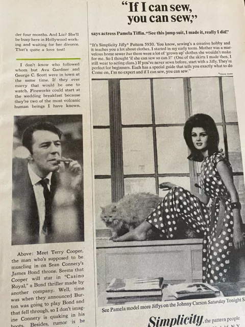 Pamela Tiffin, Simplicity Patterns, Vintage Print Ad