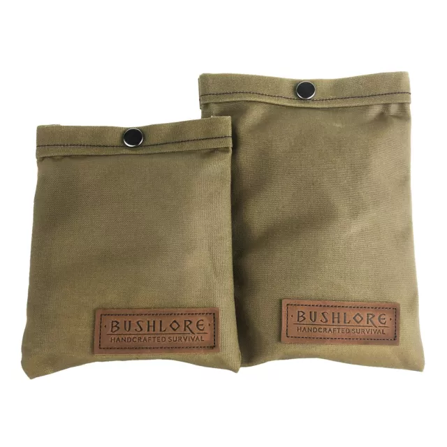 Waxed Canvas Ditty EDC Pouch Bushcraft Survival Camping Stash Storage Kit Bag UK