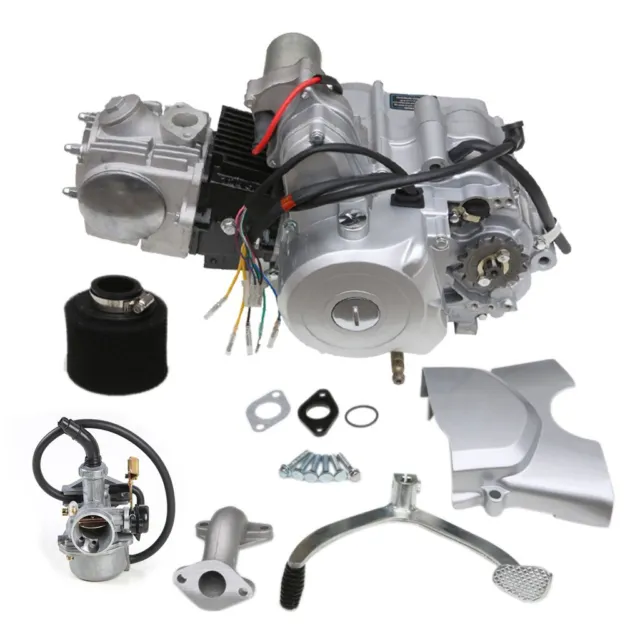 125cc Engine Motor 3 Speed + Reverse Semi Auto For 70 90cc 110cc ATV Quad Bike