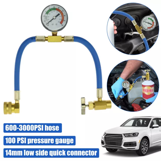 R134A Car Air Conditioning Refrigerant Recharge Gauge Hose Air Con Filling Hose