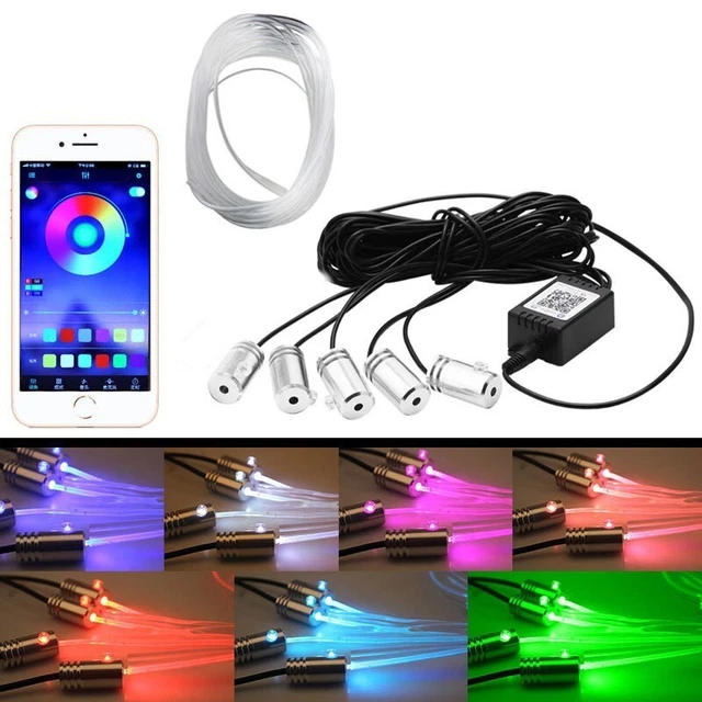 MOOMOO Like A Breeze Lampada Ambientale A Fibra Ottica RGB Per Interni Auto – Wireless, Bluetooth, 150lm (3 In 1) - 2