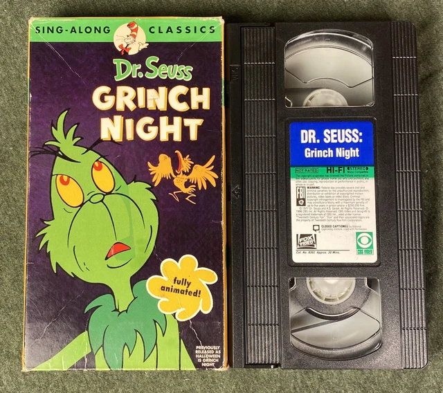 DR. SEUSS GRINCH Night SingAlong Classics VHS CBS Fox Halloween Is