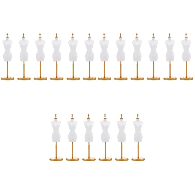 18 Pcs Doll Torso Form Mannequin Stand Photo Hanger Mannequin Miniature