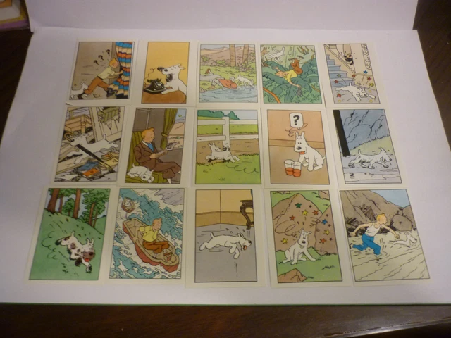 Tintin - Ensemble de 14 boîtes en métal + 64 chromos - Catawiki