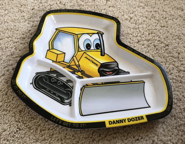 John Deere Danny Dozer Kids Divided Melamine Plate