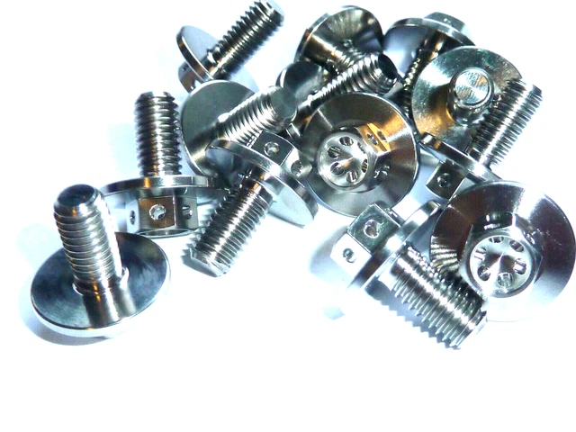 Viti In Titanio Blu M5 X 15mm &ndash; Testa Conica &ndash; Grado 5 Ti-6Al-4V &ndash; VSL (1,8g Cad.)