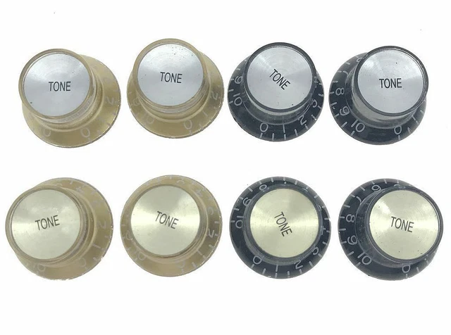 Boutons réflecteur de guitare KAISH 4 pièces boutons de chapeau haut pour Les Paul Epiphone SG