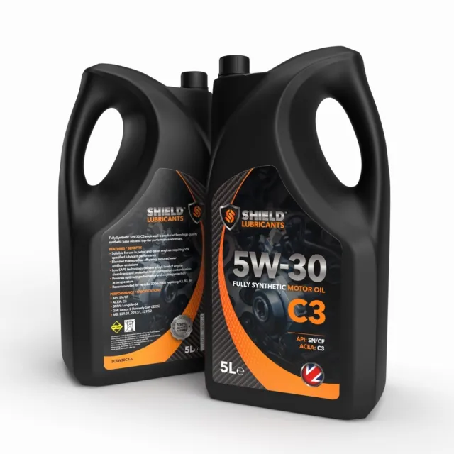 5W30 C3 Fully Synthetic Engine Oil - 5L 5W-30 Shield