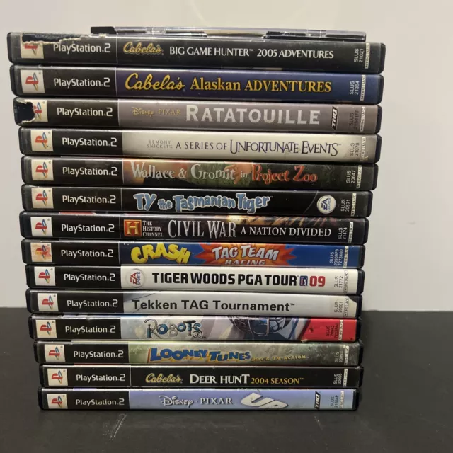 PS2 Lot of 15 Video Games For The Sony PlayStation 2 Untested 12 Are CIB