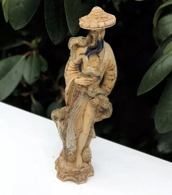 Chinese Ornate Man Figure Figurine Sculpture Statue Ornament