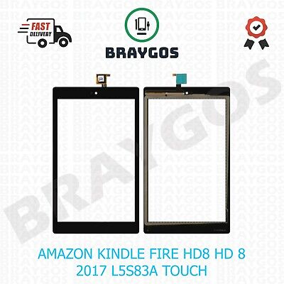 Amazon Pour Amazon Kindle Fire HD 8 8th Gen L5s83a Écran Tactile Verre Numériseur Noir 