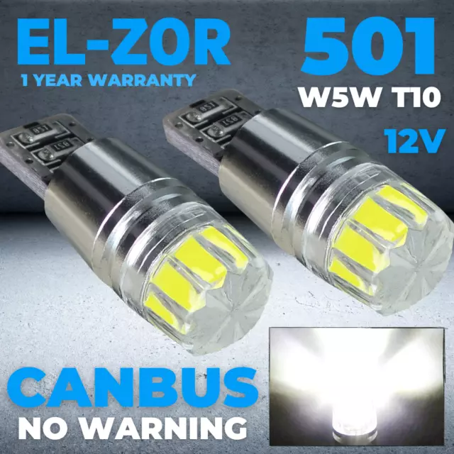 VW 501 T10 Led Car Side Light bulbs Canbus Error Free Smd W5w Xenon White Bulb