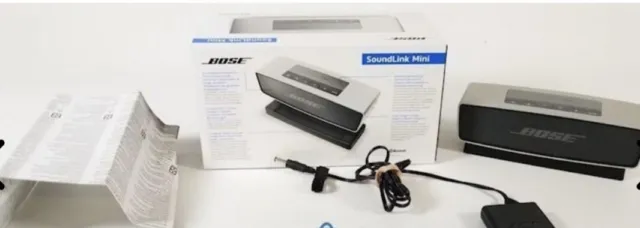 BOSE SoundLink Mini Bluetooth Speaker w/ Charger And Box Works