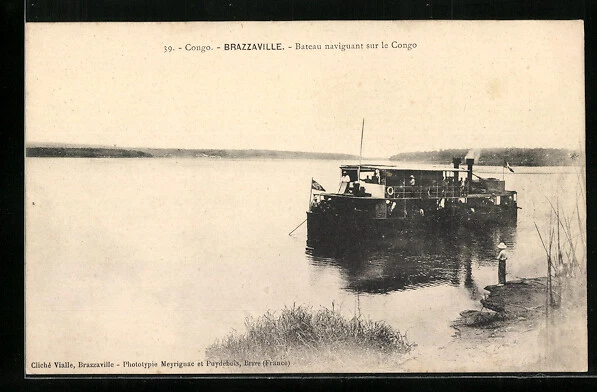 CPA Brazzaville, Bateau naviguant sur le Congo