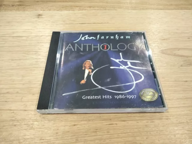 Signed John Farnham ‎Anthology 1 (Greatest Hits 1986-1997) CD cd Signature