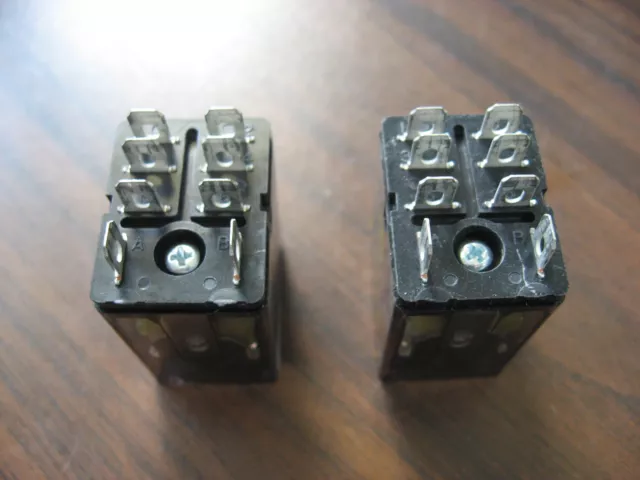 Lot of 2 Phillips ECG RLY2343 Cube Relays (8 Pin Square, 24 VDC Coil) 2