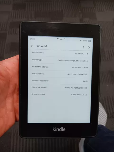 Amazon Kindle Paperwhite 4 (10th Generation) 8GB, Wi-Fi - Black (5)
