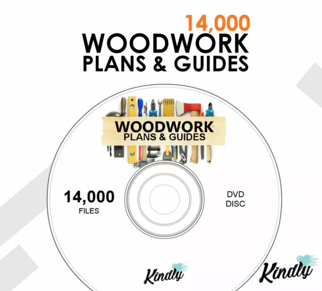 Woodwork Plans & Guides Dvd - Over 14,000 Files  - Sheds, Planters - Diy + More