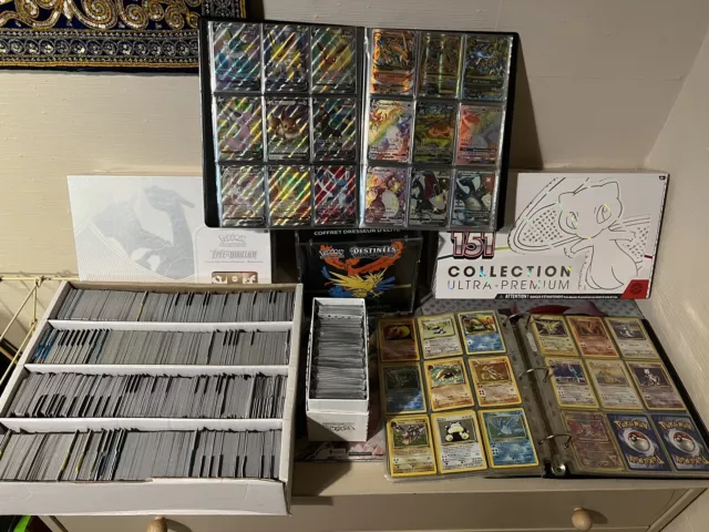 🌟 Lot De 100 Cartes Pokémon FRANÇAISES ET NEUVES SANS DOUBLE + 5 Rares + 🎁