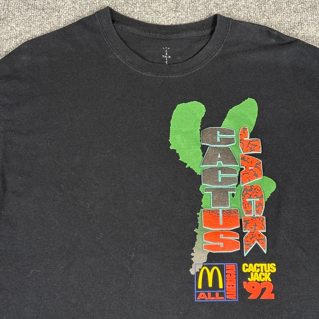 T Shirt Moschino Maglietta Travis Scott Cactus Jack McDonalds Crew - Merch Ufficiale, Tutti I Colori E Taglie, Nuova Con Etichette Trapstar Shorts - Foto 9